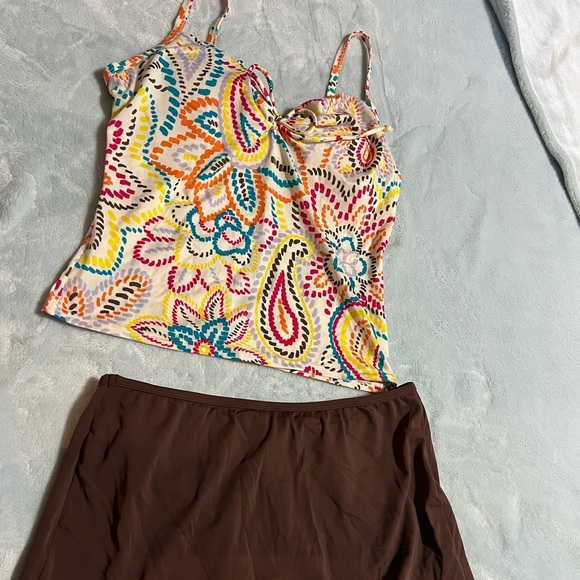 Victoria's Secret Other - Colorful Vintage Victoria’s Secret Tankini and skirt
